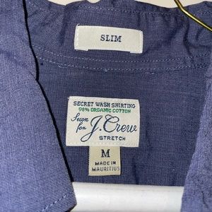 J. Crew slim fit navy button down